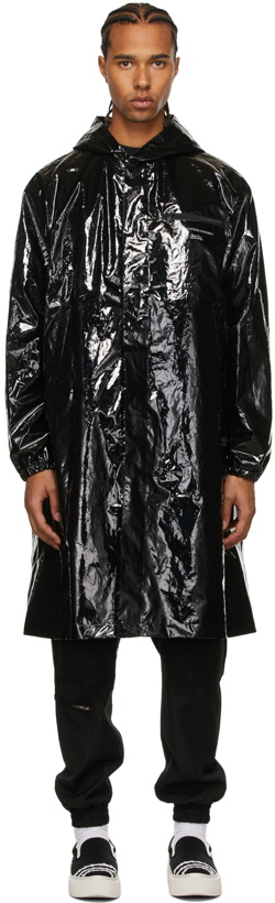 Photo: Undercover Black Lacquer Logo Coat