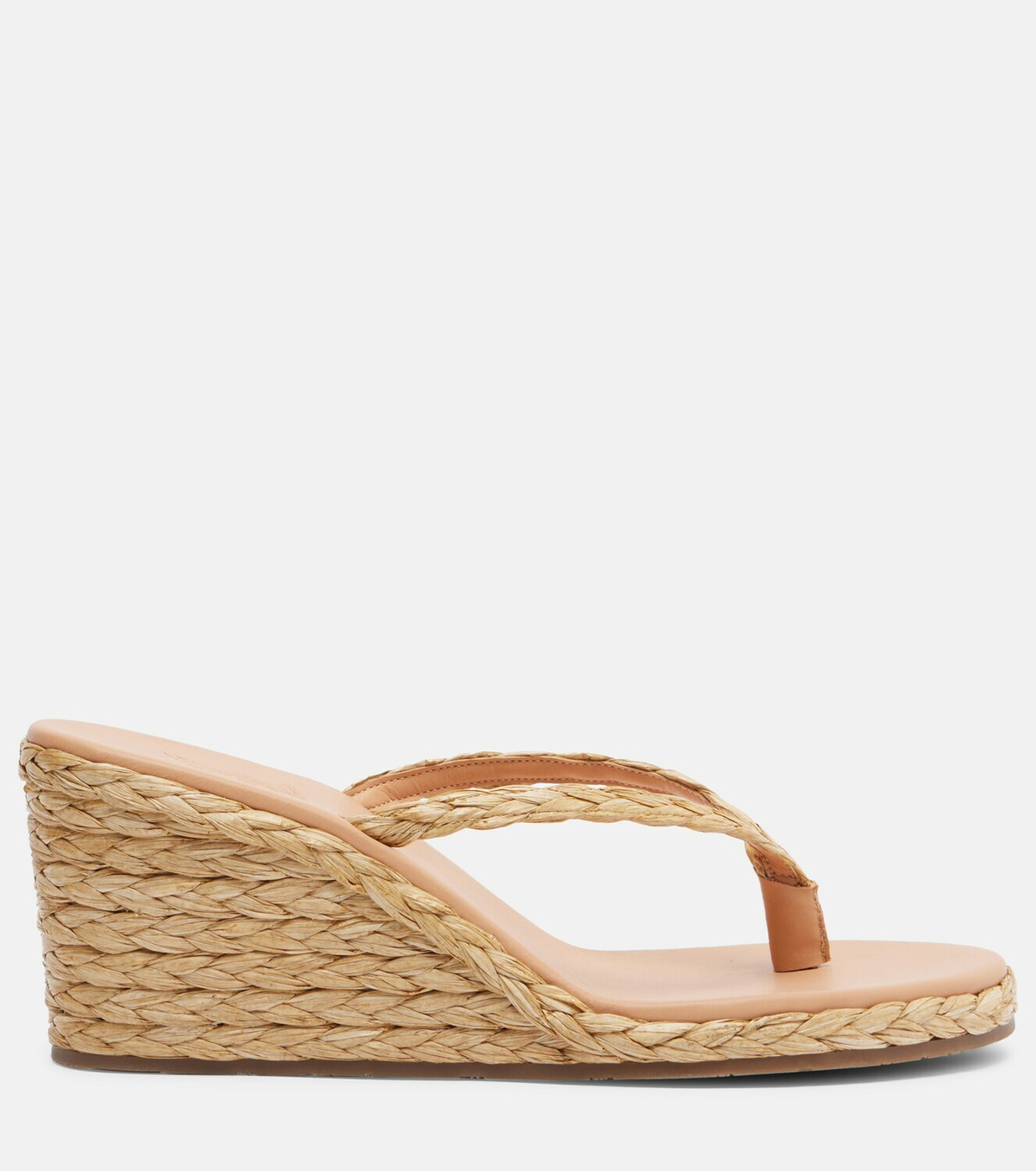 Ancient Greek Sandals Etheria raffia wedge thong sandals