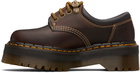 Dr. Martens Brown 8053 Arc Leather Platform Casual Derbys