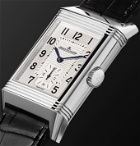 JAEGER-LECOULTRE - Reverso Classic Large Hand-Wound 27.4mm Stainless Steel and Alligator Watch - White