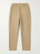 Amomento - Tapered Pleated Cotton Trousers - Neutrals