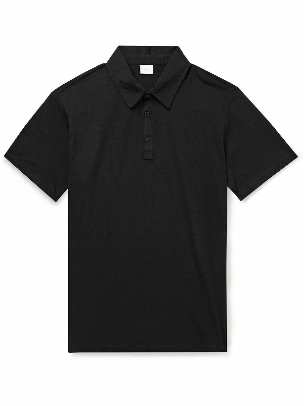 Photo: Onia - Cotton and Modal-Blend Polo Shirt - Black