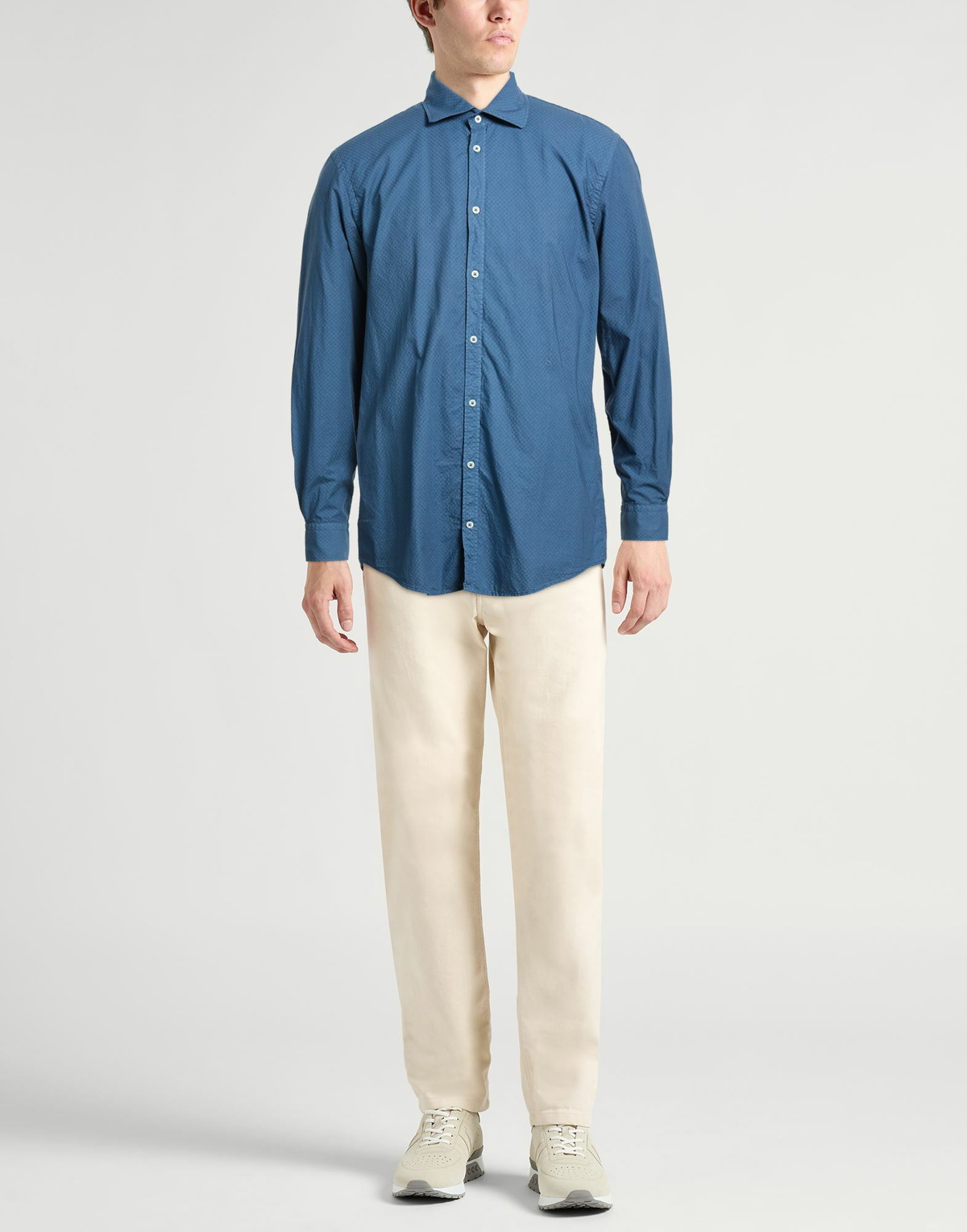 Massimo Alba Mens Shirt Azure