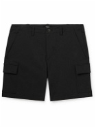 Theory - Zaine Straight-Leg Cotton-Blend Twill Cargo Shorts - Black