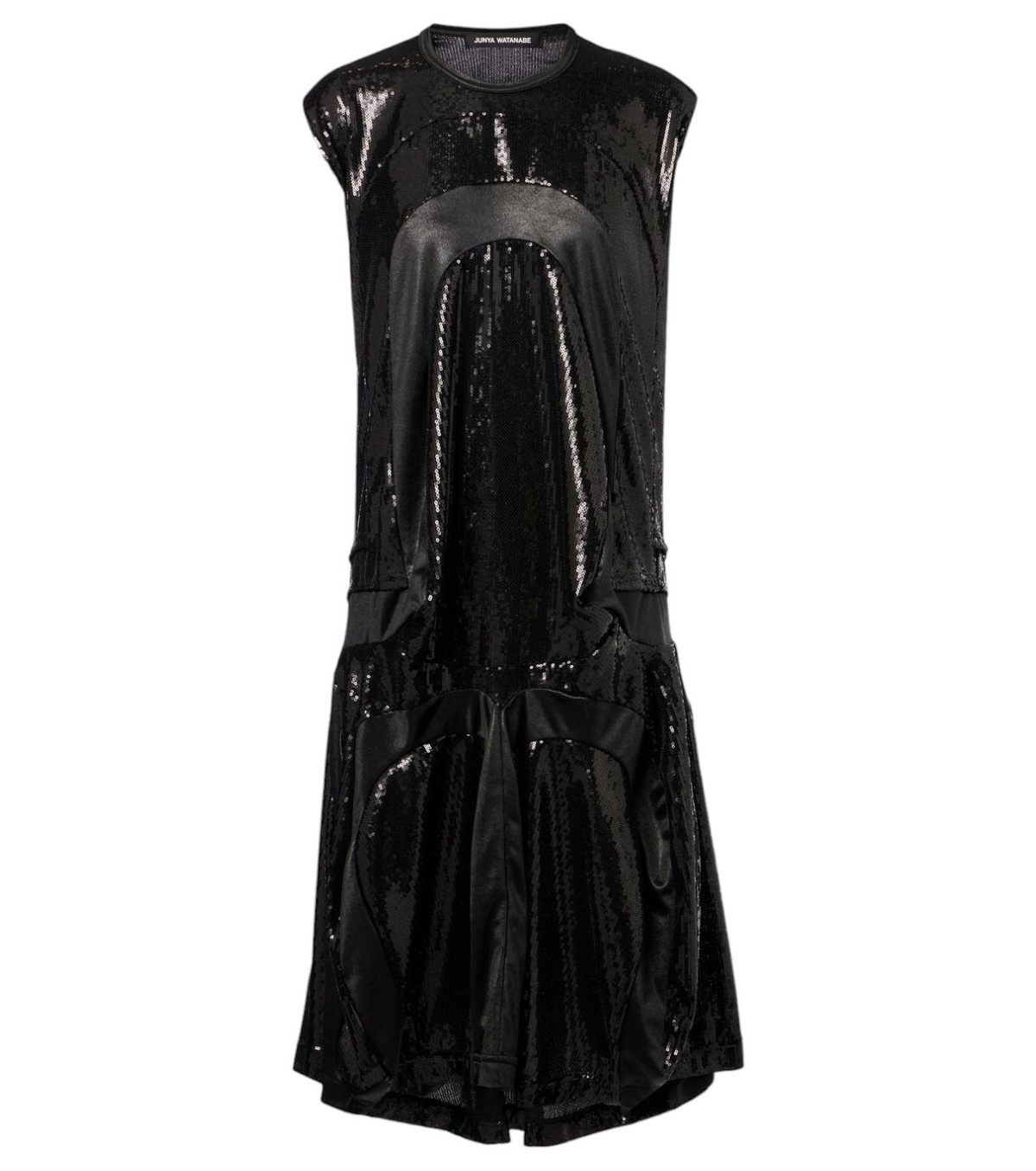Junya Watanabe Black Paneled Midi Dress Junya Watanabe