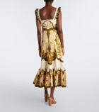 La DoubleJ Gingerbread cotton-blend midi dress