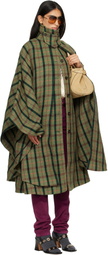 Chloé Khaki Layered Long Cape Coat
