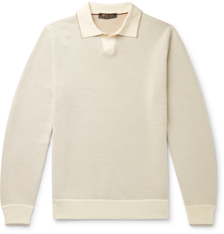 Photo: Loro Piana - Virgin Wool and Silk-Blend Sweater - Neutrals
