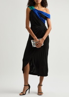 Diane Von Furstenberg Terin Off-the-shoulder Jersey Midi Dress Black
