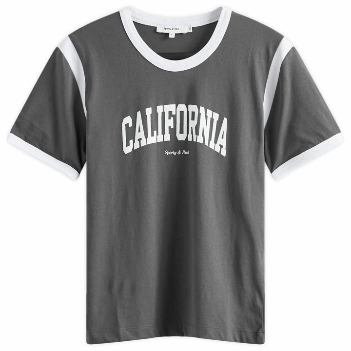 Photo: Sporty & Rich Women's Califronia Sports T-Shirt in Faded Black