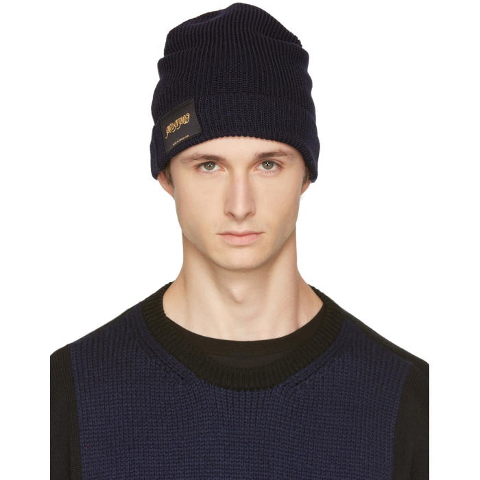 Photo: Stella McCartney Navy Members and Non Members Only Beanie