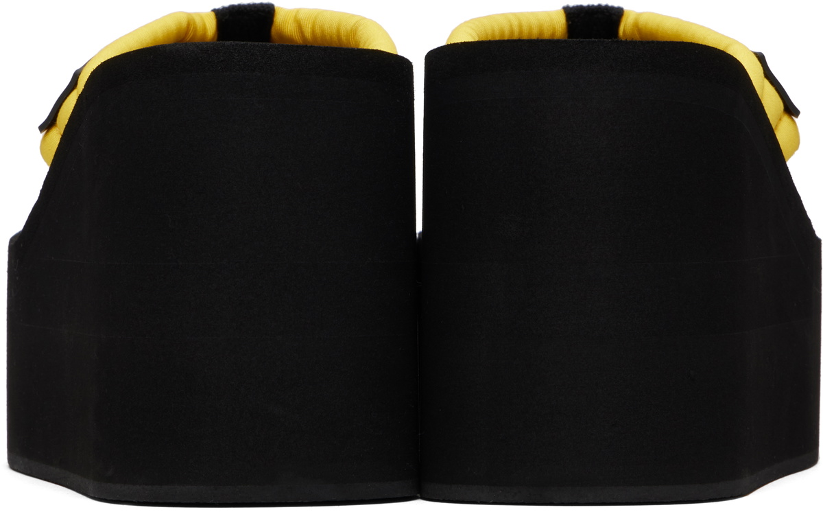 Coperni Black & Yellow Wedge Heeled Sandals