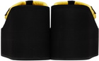 Coperni Black & Yellow Wedge Heeled Sandals