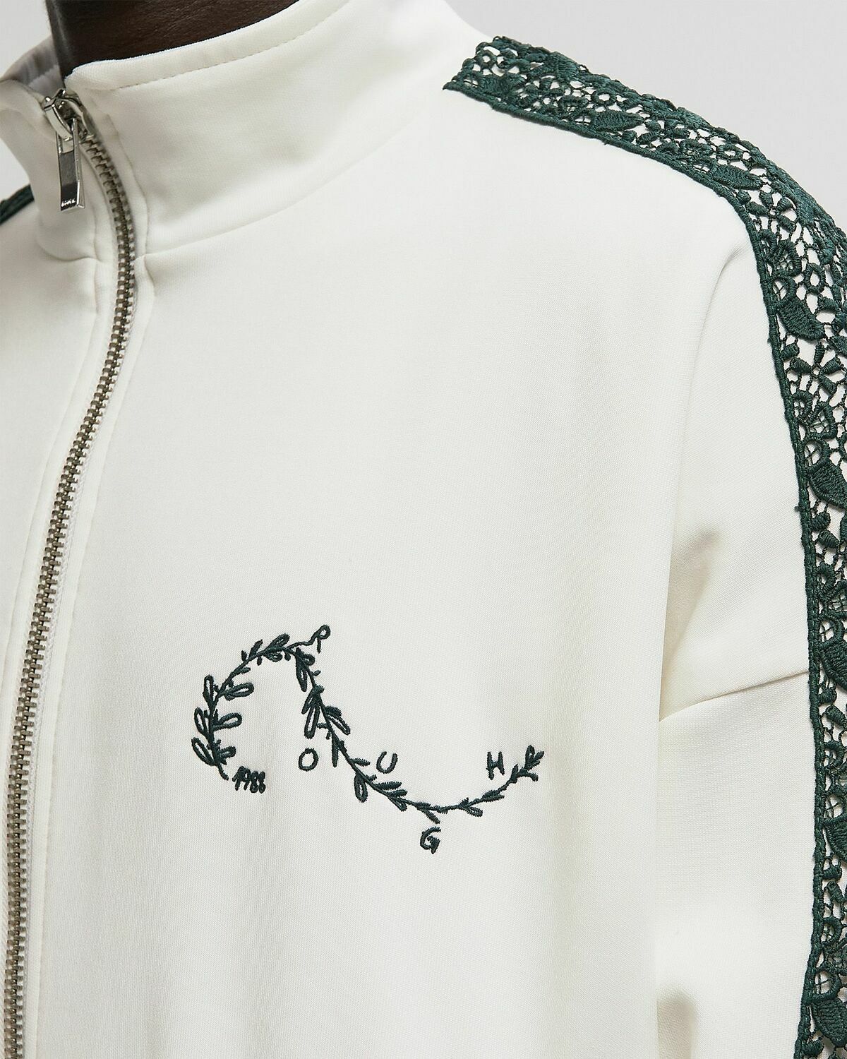 Rough. OLIVE TRACK JACKET White Men