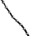 TATEOSSIAN - Pulse Macramé and Sterling Silver Bracelet - Black
