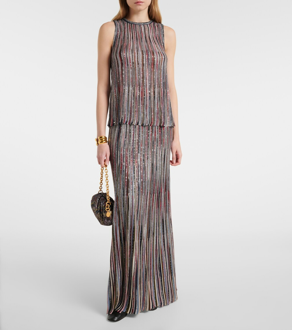 Missoni Caperdoni Small sequined clutch