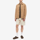 A.P.C. Men's Basile Overdyed Overshirt in Heather Beige