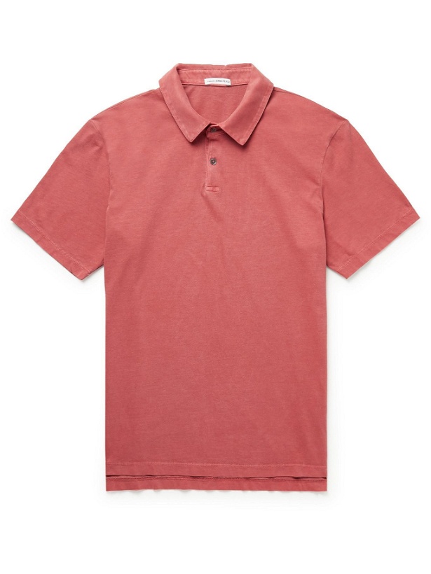 Photo: James Perse - Supima Cotton-Jersey Polo Shirt - Red