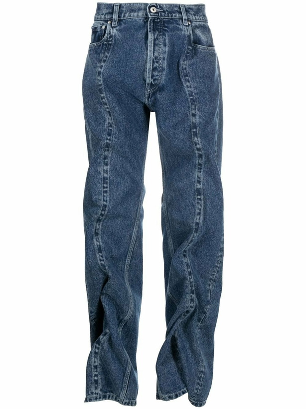 Photo: Y/Project Blue Classic Wire Denim Jeans