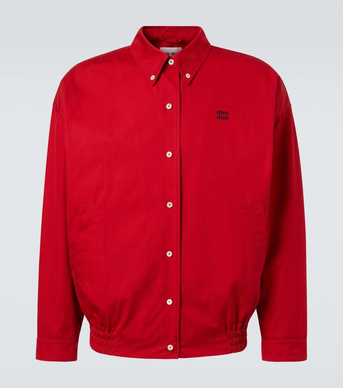 Miu Miu Cotton poplin blouson Miu Miu