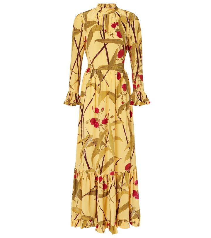 Photo: La DoubleJ Visconti silk crêpe de chine maxi dress
