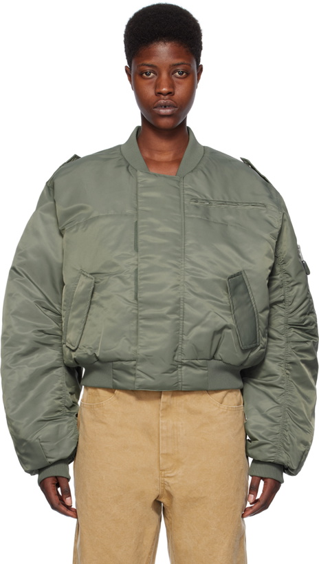 Photo: Entire Studios Khaki A-2 Bomber Jacket