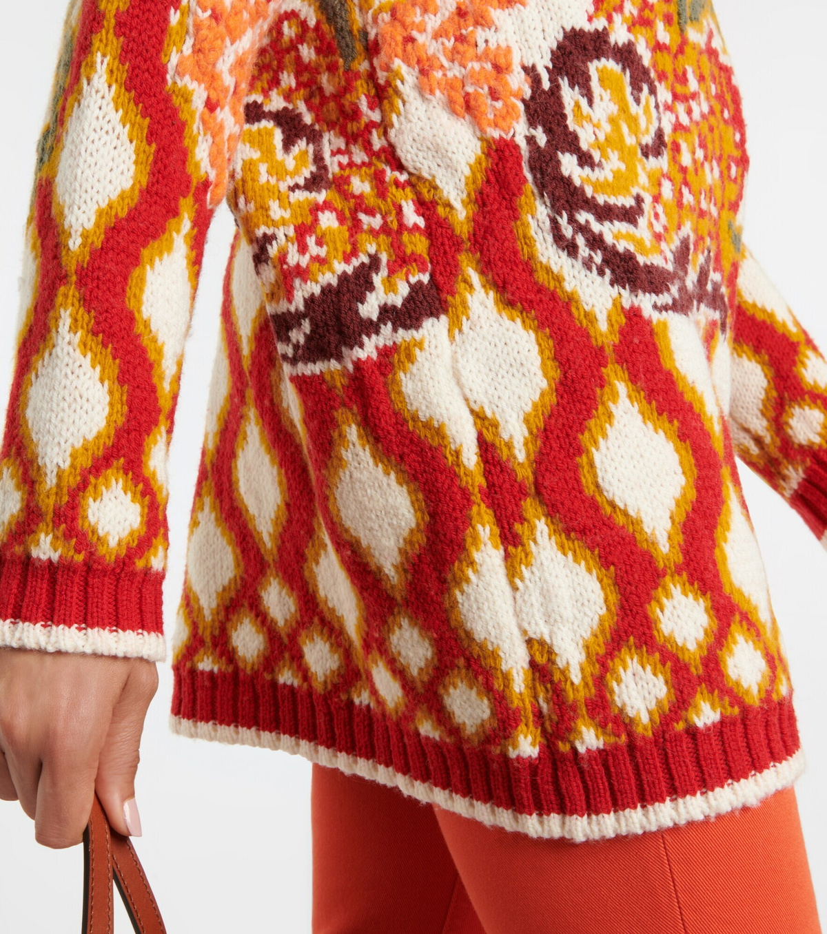 Etro Jacquard Wool Blend Sweater Etro