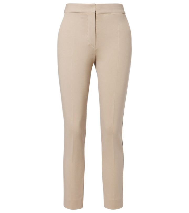 Photo: Max Mara Cropped jersey slim pants