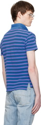 Balenciaga Blue Laurel Classic Fitted Polo