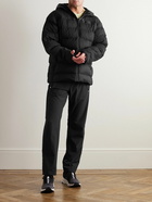 ON - Challenger Webbing-Trimmed Quilted Shell Hooded Down Jacket - Black