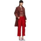 Molly Goddard Red Nancy Trousers