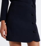 Valentino Virgin wool crêpe miniskirt