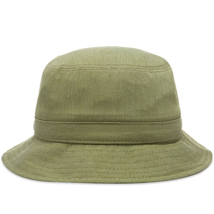 Photo: Corridor Men's Organic Cotton Bucket Hat in Heather Green