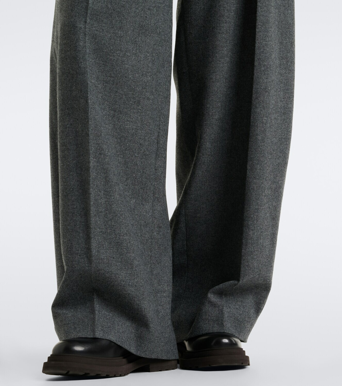 Brunello Cucinelli Pleated wool and cashmere wide-leg pants