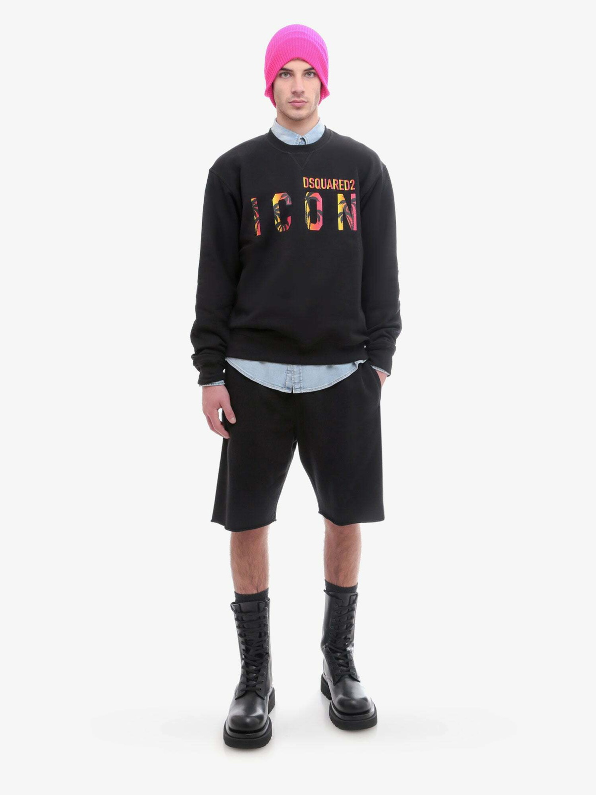 Dsquared² Black Cotton Sweatshirt