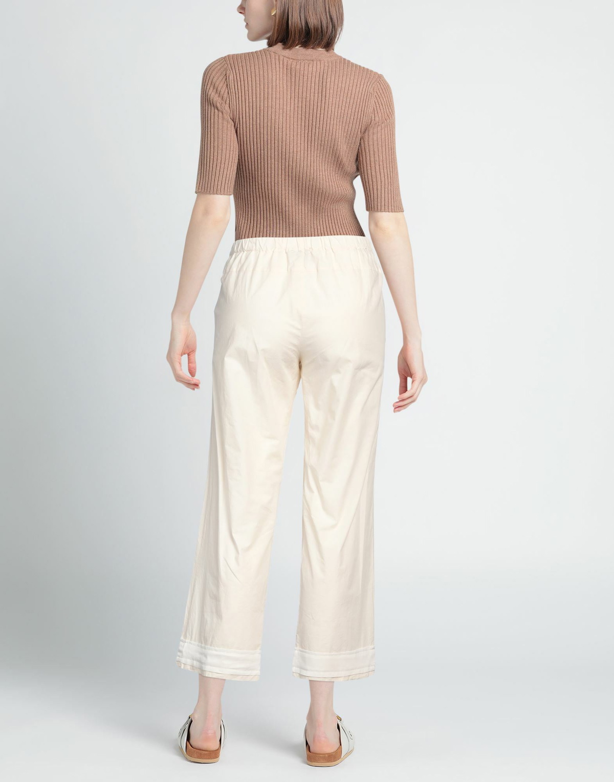 Alessia Santi Womens Pants Ivory