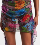 Area Crystal-embellished tulle minidress
