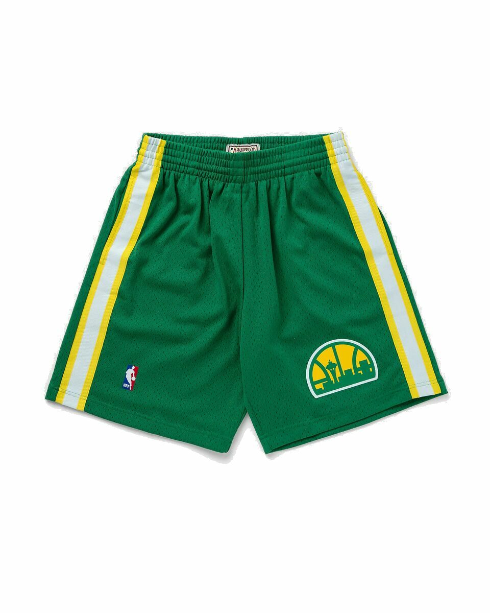 Photo: Mitchell & Ness Nba Swingman Shorts Seattle Super Sonics Road 1994 95 Green - Mens - Sport & Team Shorts