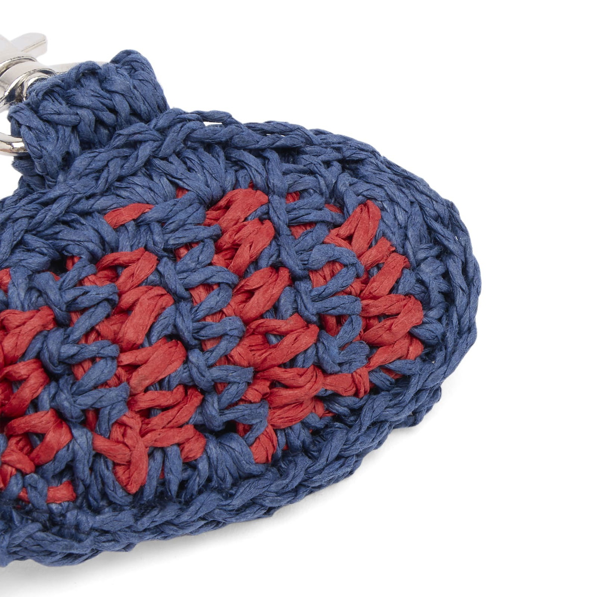 Damson Madder Women's Raffia Fish Bag Charm in Multi 