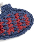 Damson Madder Women's Raffia Fish Bag Charm in Multi 