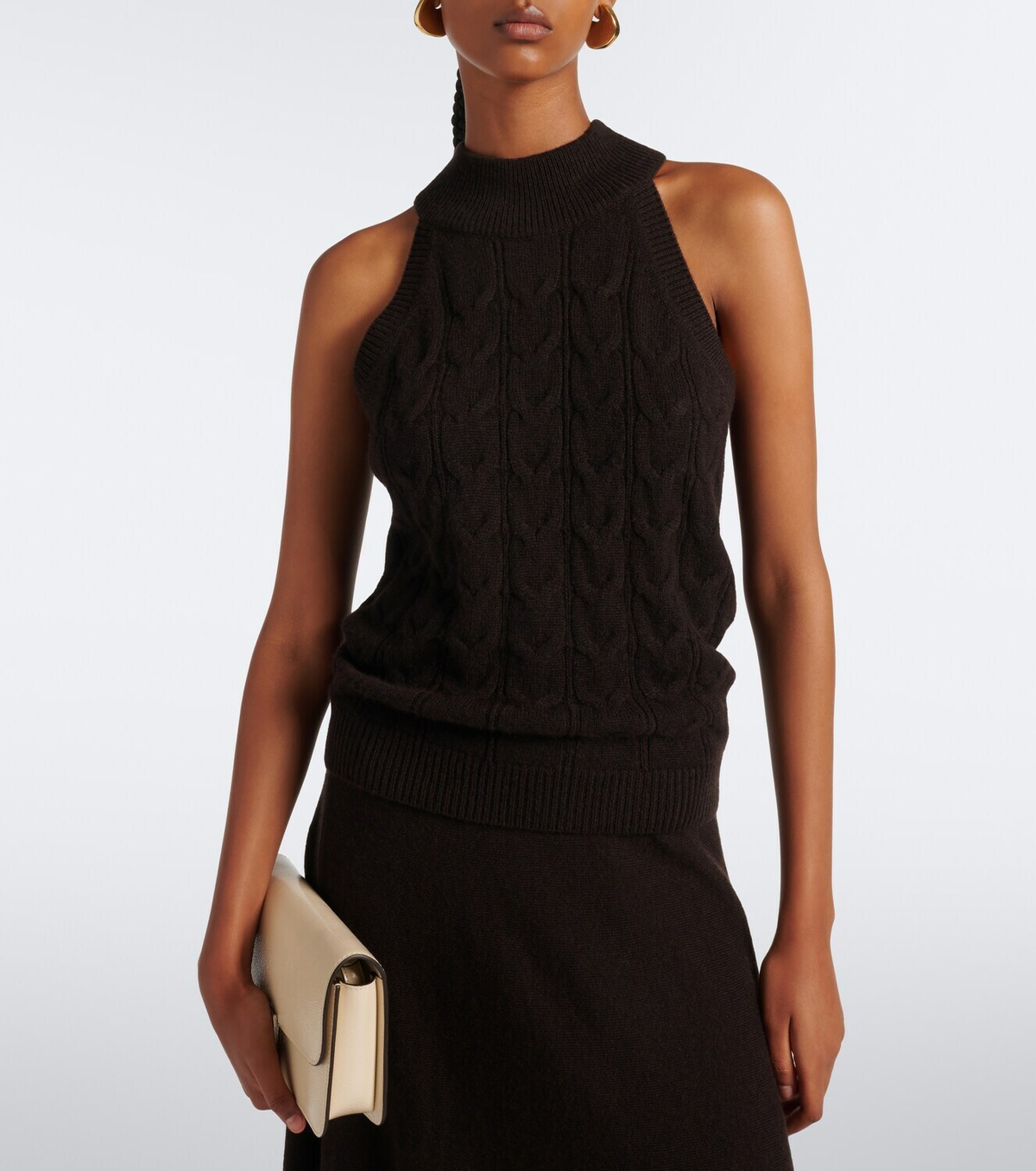 Lisa Yang Serafine cable-knit cashmere top
