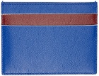Marni Blue & Burgundy M Graphic Card Holder