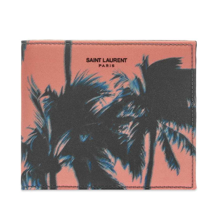 Photo: Saint Laurent Palm Tree Print Canvas East West Wallet