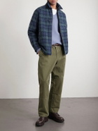 Neighborhood - Straight-Leg Double-Knee Cotton-Canvas Trousers - Green