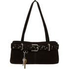 OSOI Brown Shoulder Brocle Mini Bag