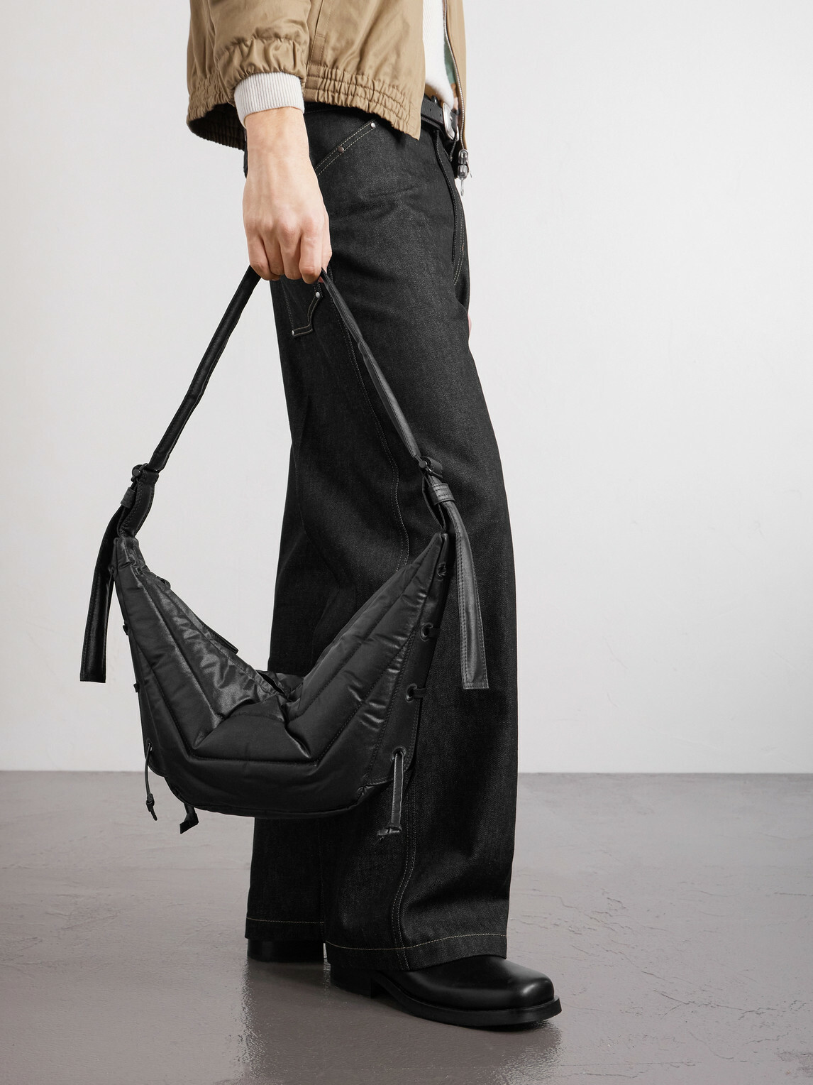 LEMAIRE - Soft Game Small Coated-Cotton Messenger Bag