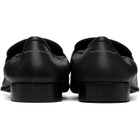MM6 Maison Margiela Black Leather Swing Toe Loafers
