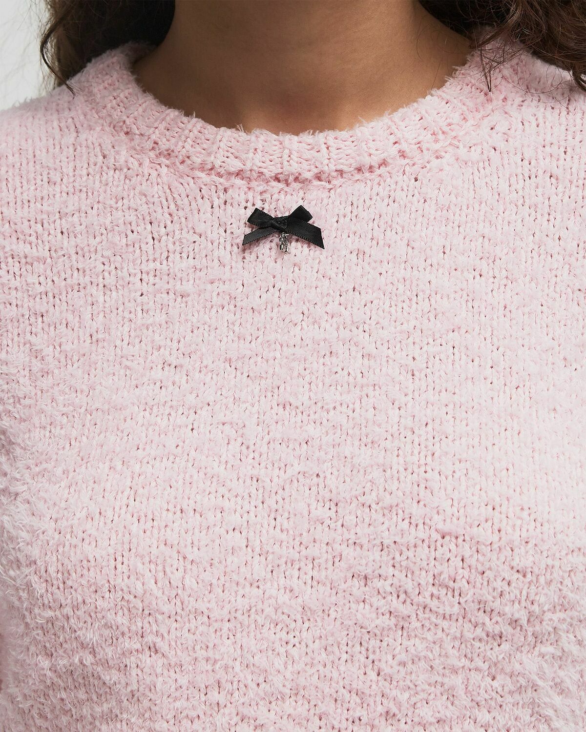 ROTATE Birger Christensen Cotton Knit Pullover pink Women