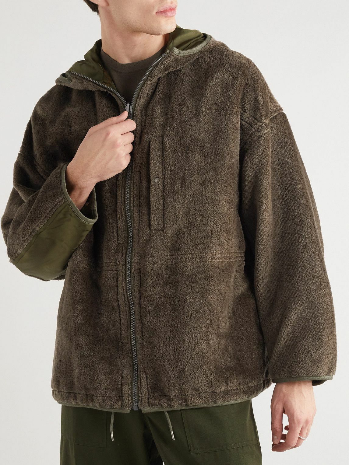 VISVIM Reversible Fleece-Lined Linen and Cotton-Blend Twill Parka for Men