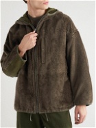 Visvim - Reversible Fleece-Lined Linen and Cotton-Blend Twill Parka - Brown
